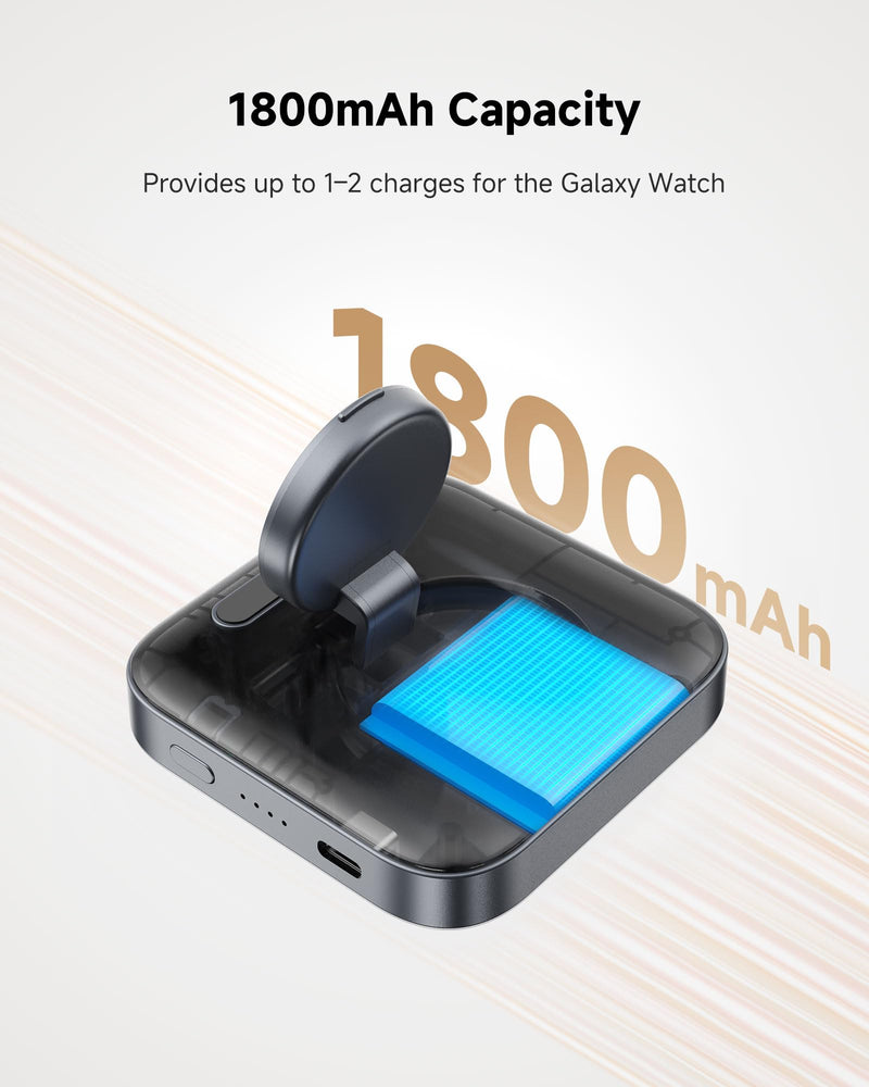 Portable Charger for Charging Samsung Watch, 6000 mAh Portable Charger for Samsung Watch and Phone