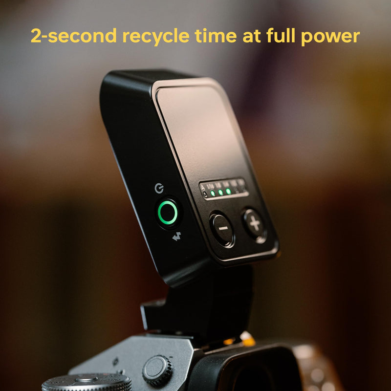 VILTROX Vintage Z2 TTL Foldable Mini Camera Flash for Sony | 700 Full Power Flashes, 2s Recycle, USB-C Charging Mini Speedlite GN6 with 5 Levels (Z2-S)