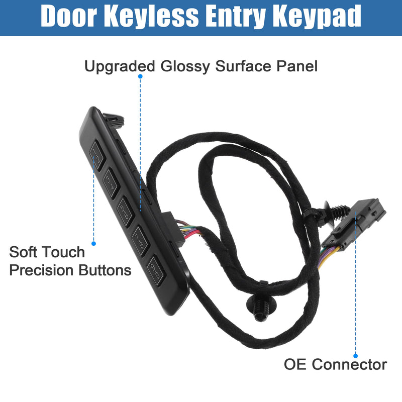 X AUTOHAUX Keyless Entry Keypad Left Driver Side for Ford F-150 F250 F350 F450 F550 Super Duty 2017-2020 Door Keyless Entry Number Keypad Button Actuator FL3Z14A626AA FL3Z14A626AB