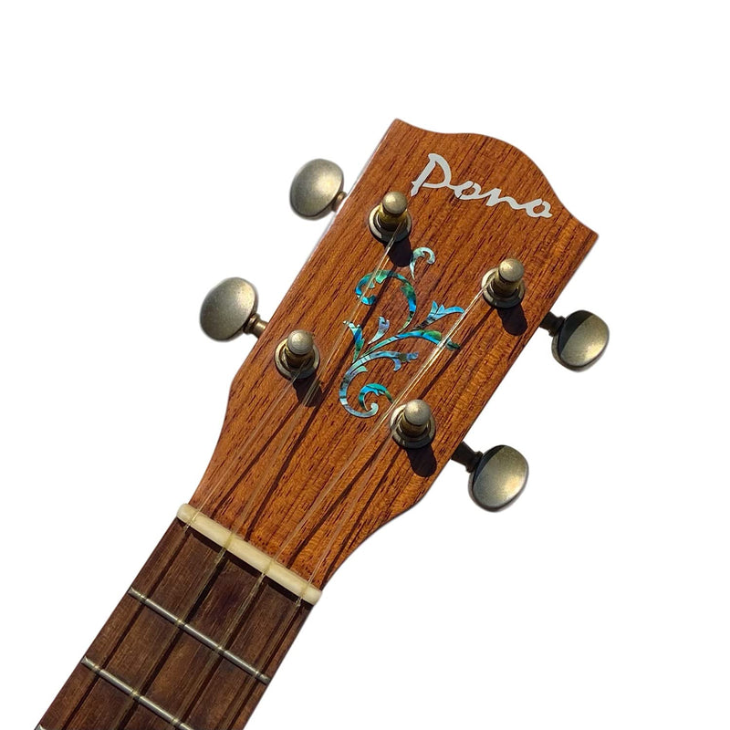 Inlay Stickers for Guitar Headstock - Small Vine (2pcs Set) - White Pearl & Abalone Blue, H-131SV-AZ