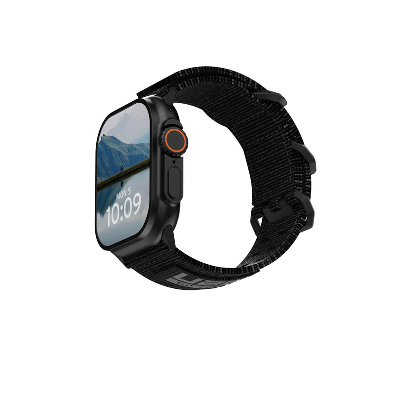 URBAN ARMOR GEAR UAG Compatible with Apple Watch Band iWatch Series Ultra 3/Ultra 2/Ultra/4-11/SE3/SE2/SE Metropolis Watch Strap 49/46/45/44mm Black/Black Titanium