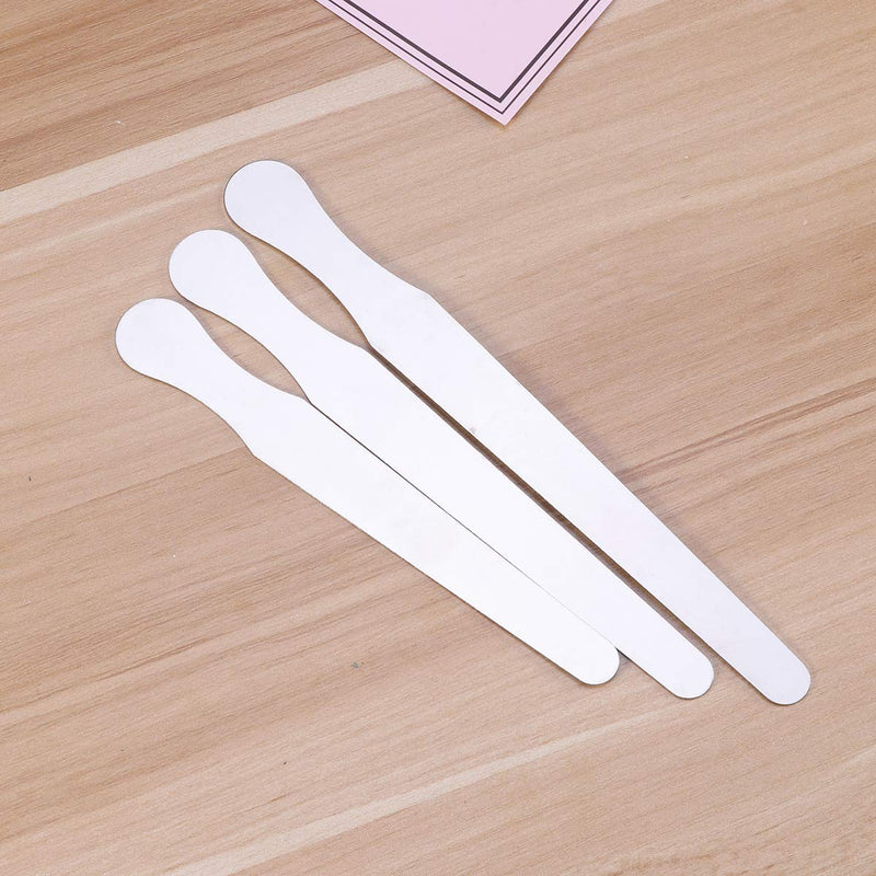 SuPVOX 3 x Stainless Steel Tongue Spatulas with Cheek and Lip Squeegee (14cm+16cm+18cm)