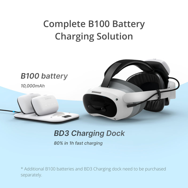 BOBOVR P4U Strap with Battery Upgrade Combo Compatible with Pico4 Ultra/Ultra Enterprise Accessories