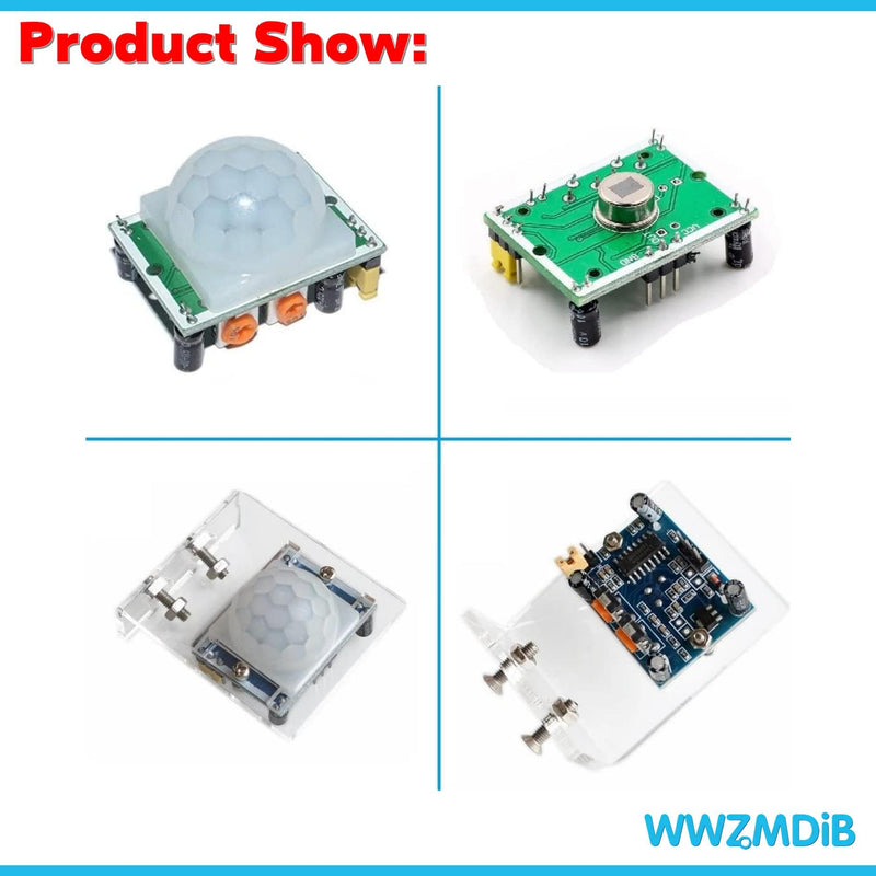 WWZMDiB 5Pcs HC-SR501 PIR Motion Sensor Module + 2Pcs Exclusive housing for Arduino Raspberry Pi Toys, Lamps, Electronic Equipment