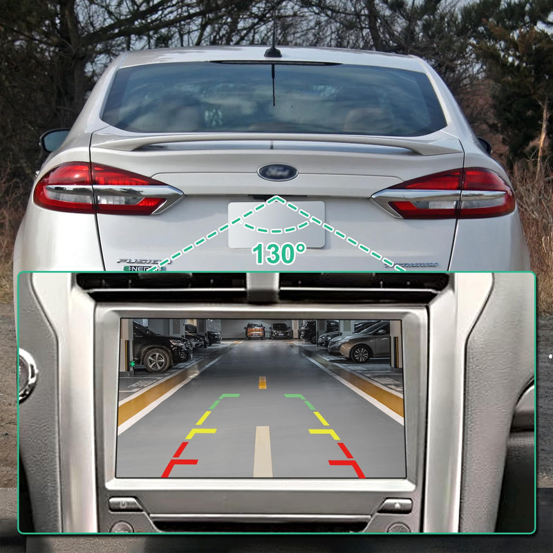 HS7Z-19G490-A Backup Rear Camera Replacement for Ford Fusion/Energi/Hybrid 2017-2020 & Ford Police Responder Hybrid 2019 2020, OE Camera Replaces HS7Z-19G490-F, HS7Z-19G490-D by GreenYi