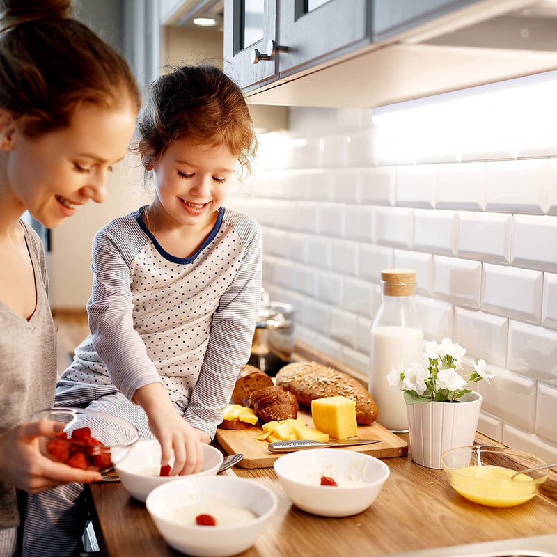 da LIGHT LED Under-Unit Light Kitchen 14 W 87.5 cm 1250 lm 4000 K Neutral White Under-Unit Light Strip Kitchen Lamp Cabinet Lighting Super Bright White for Kitchen Cabinet Expandable with Plug-In 4000 K, Set of 1 87.5cm