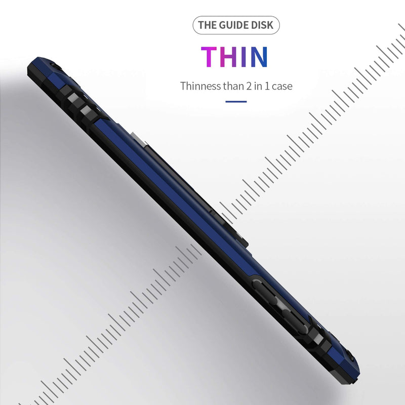 ULAK Compatible with iPod Touch 7 Case/iPod Touch 6 Case with 2 HD Screen Protectors, Hybrid Rugged Shockproof Cover with Built-in Kickstand for iPod Touch 7th/6th/5th Generation (Blue) Blue
