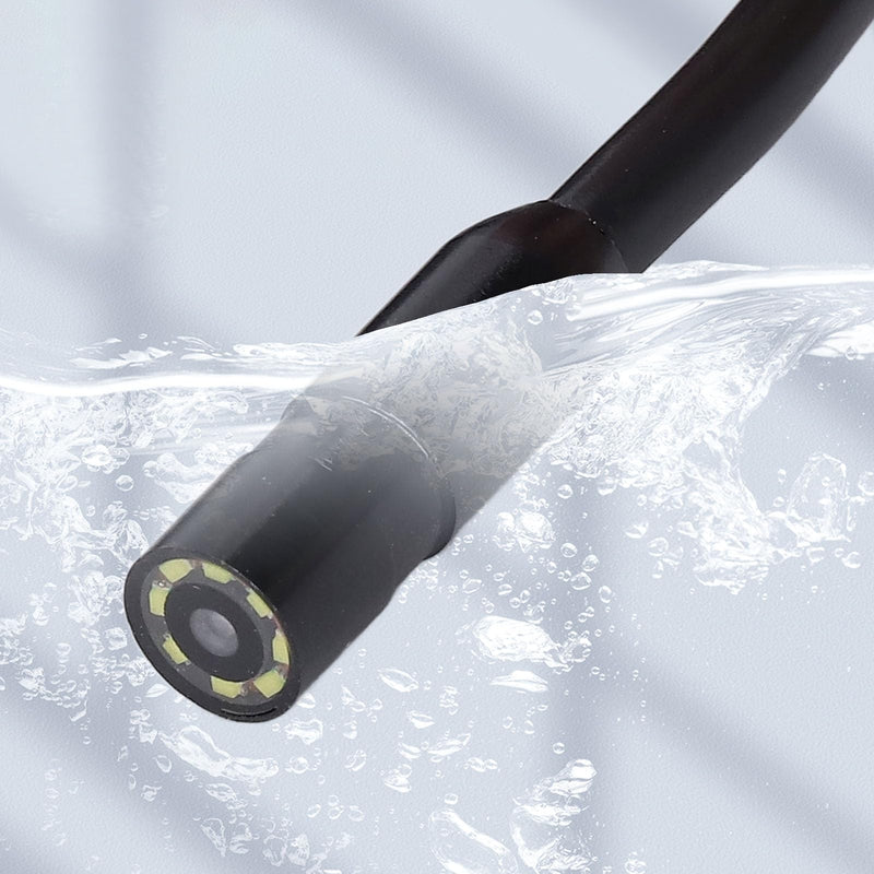 1080p Endoscope Camera with Light, IP67 Waterproof Dual Lens Endoscope Camera, 1080P HD Industrial Inspection Camera, with 8 Adjustable LEDs, 180° Rotatable Tube Camera, for Automotive, Gadgets for