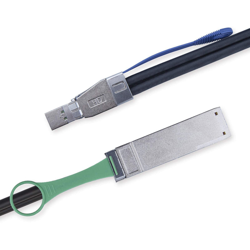 SFF-8644 to QSFP (SFF-8436) DDR Hybrid Min SAS Cable, External Copper SAS Cable for NetApp DS4243 DS4246 DS2246, 100-Ohm, 1.5-Meter(4.9-ft) 1.5m★SALE★ QSFP to SFF-8644