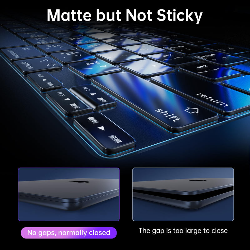 Invisible Armor for MacBook Air 15 inch Case M3 M2 2024 2023 New [Same as Bare Device] [Scientific Slim] Protective Hard Shell Translucent Cover for Laptop Model A3114 A2941 - Matte Clear