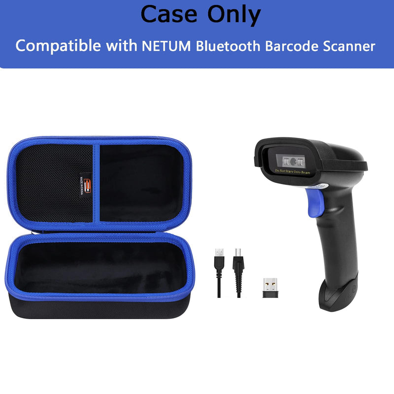 Hard EVA Carry Case Compatible with NETUM Bluetooth Barcode Scanner NT-1228BC, Portable Storage Box (Case Only)