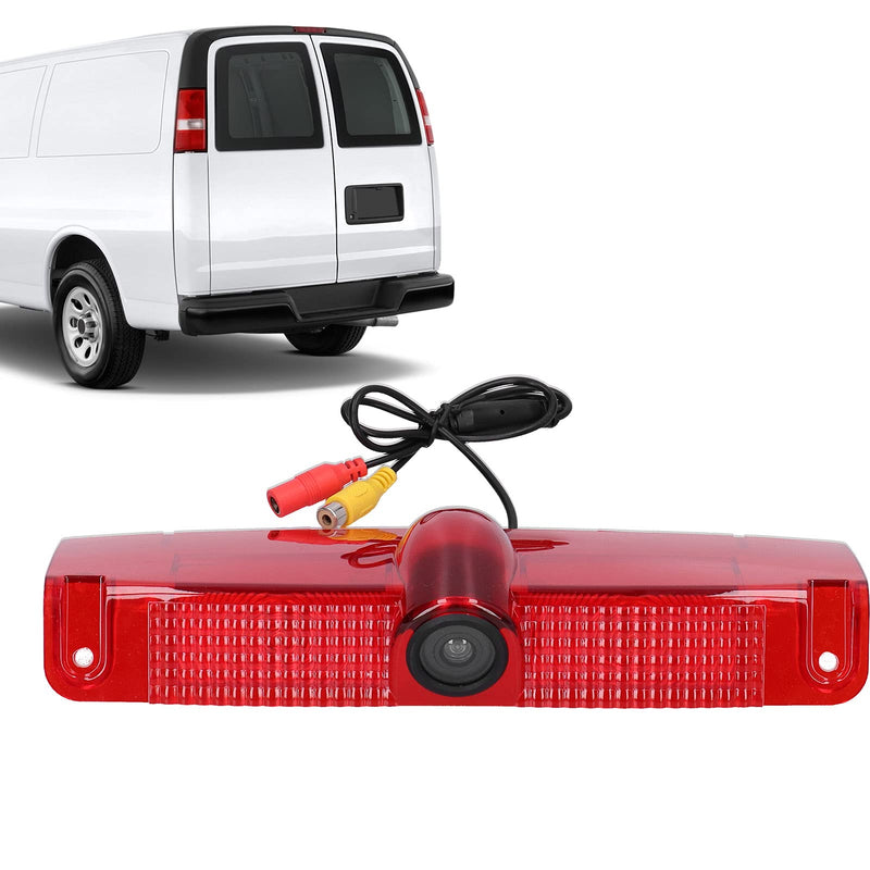 Reverse Camera,Car Rear View Backup Camera 3rd Brake Light Position Mounted,Vehicle Backup Cameras Fit for Express Van 2003-2017