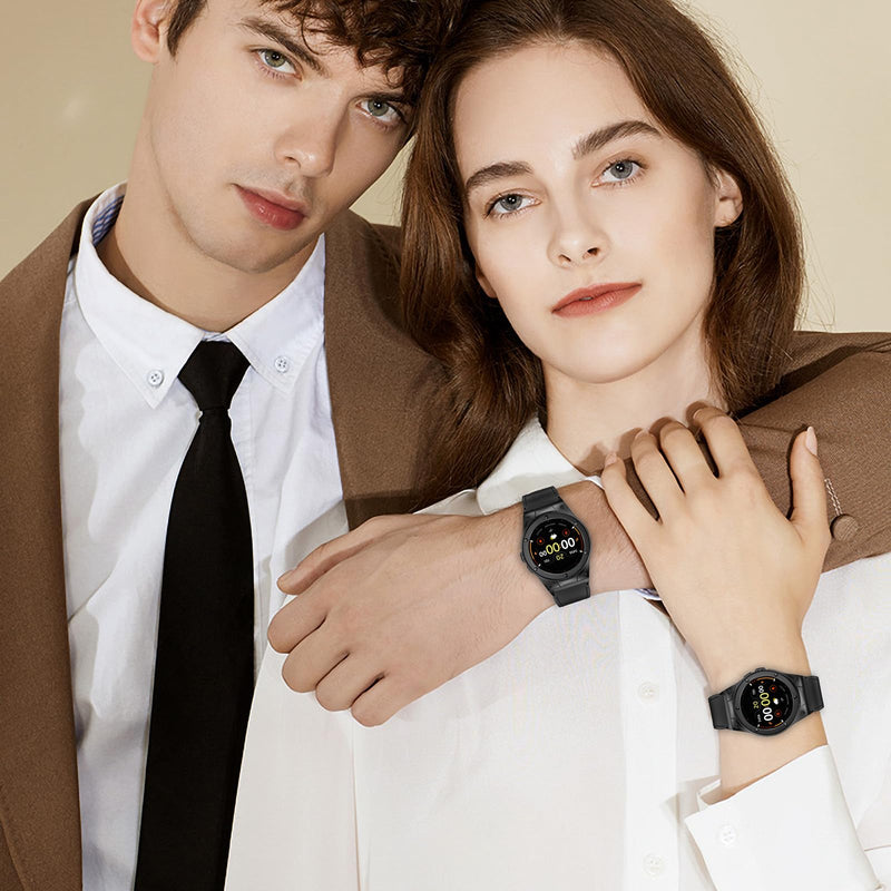 MioHHR Leather Bands with Stainless Steel Case for Google Pixel Watch 45mm | 41mm Metal Cover and Genuine Leather Strap Compatible with Pixel Watch 3/2/1 for Men Women,Comfort,Durability Black 45mm for Google Pixel Watch 3