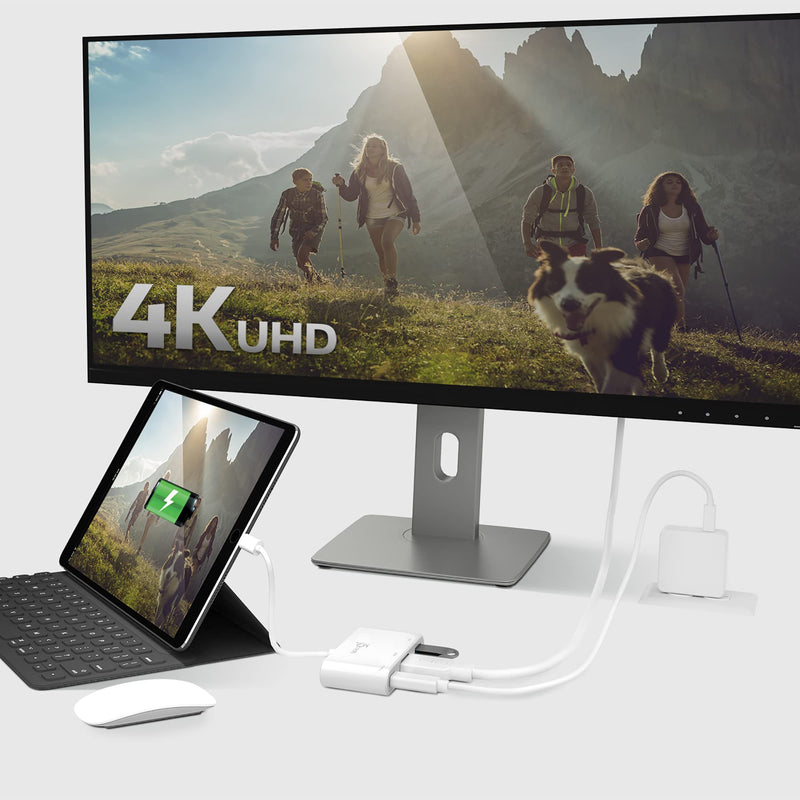 j5create USB Type-C to 4K HDMI and USB-A 3.0 with PD 100W | Pass-Through Charging, for MacBook, Chromebook, iPad Pro or USB-C Laptop (JCA379)