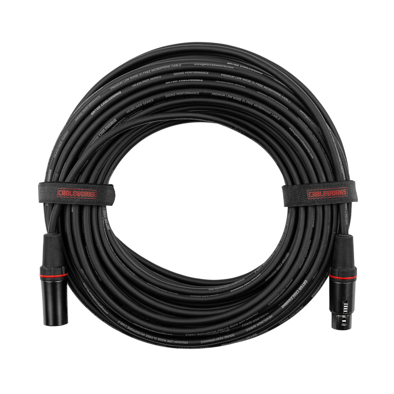 [AUSTRALIA] - By Gator Cases Headliner Series Premium 50 Foot XLR Microphone Cable, (GCWH-XLR-50) 50 Feet 