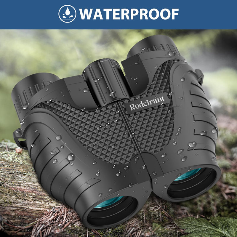 [AUSTRALIA] - Binoculars 15x25 for Adults,Waterproof Binoculars with Low Light Night Vision, Durable & Clear Binoculars for Sightseeing,Concerts and Bird Watching Black 