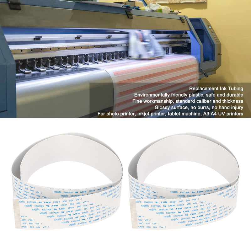 2pcs Flexible Flat Cable FFC Flexible Ribbon Cable for XP600 TX800 Printer Accessory(24in) 24in
