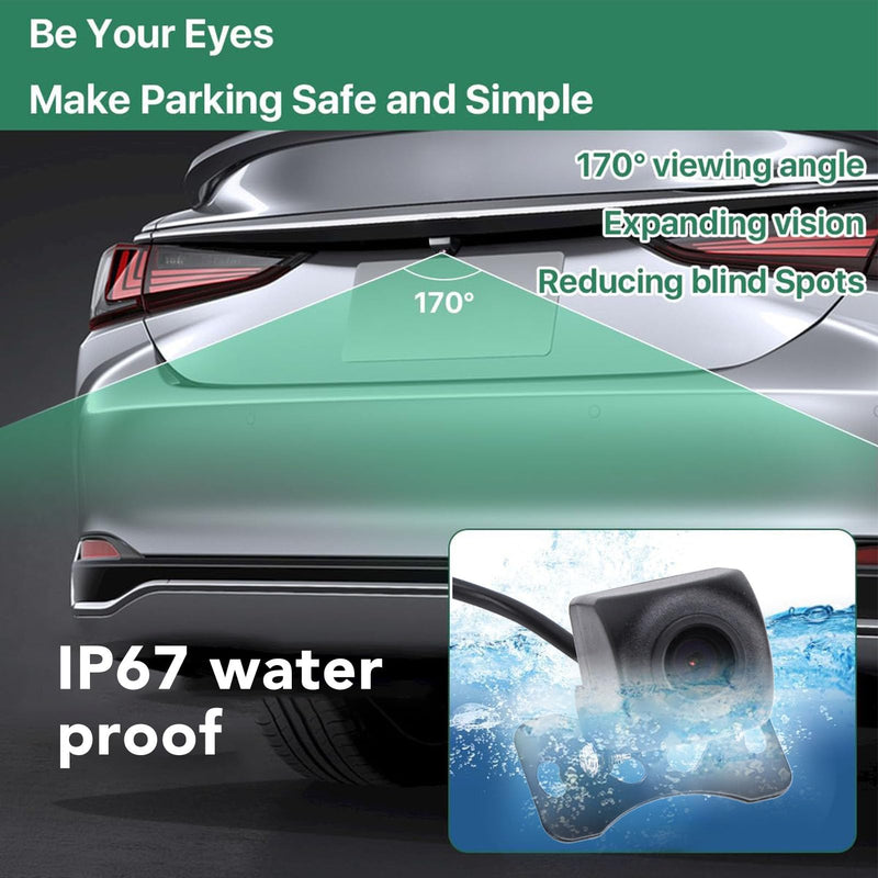 1080P Backup Camera Fidelity Mobile Phone Reversing Camera, Wide Angle Rear View Camera for Cars, Sedans, RV with Night, for iOS, Tablet