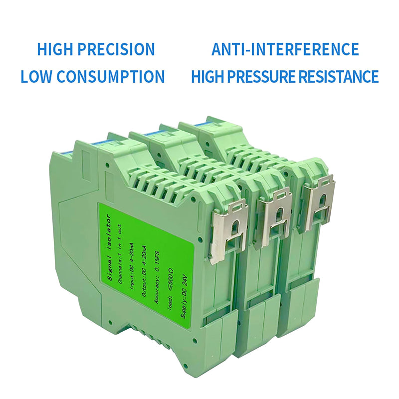 [AUSTRALIA] - Signal Isolator DC 24V,PLC Detect Signal Conditioner,Module Analog Output(One in and one Out 4-20mA Turn 4-20mA) 1 input and 1 output 
