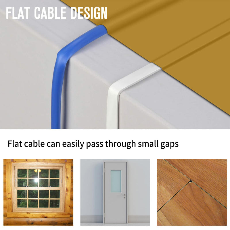 20Ft/6M USB Extension Cable Compatible with WYZE Cam V3/V4/V2,Wyze Cam OG, WYZE Cam Pan V3/V3 Pro/ V2, IPX7 Waterproof Extension Charging Cable Power Your WYZE Cam Continuously - White 1