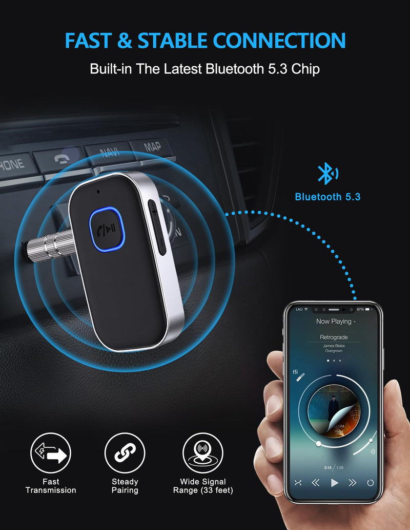 【2PCS】 COMSOON Bluetooth Car Stereo Digital Media Receivers - J22 Silver + J25