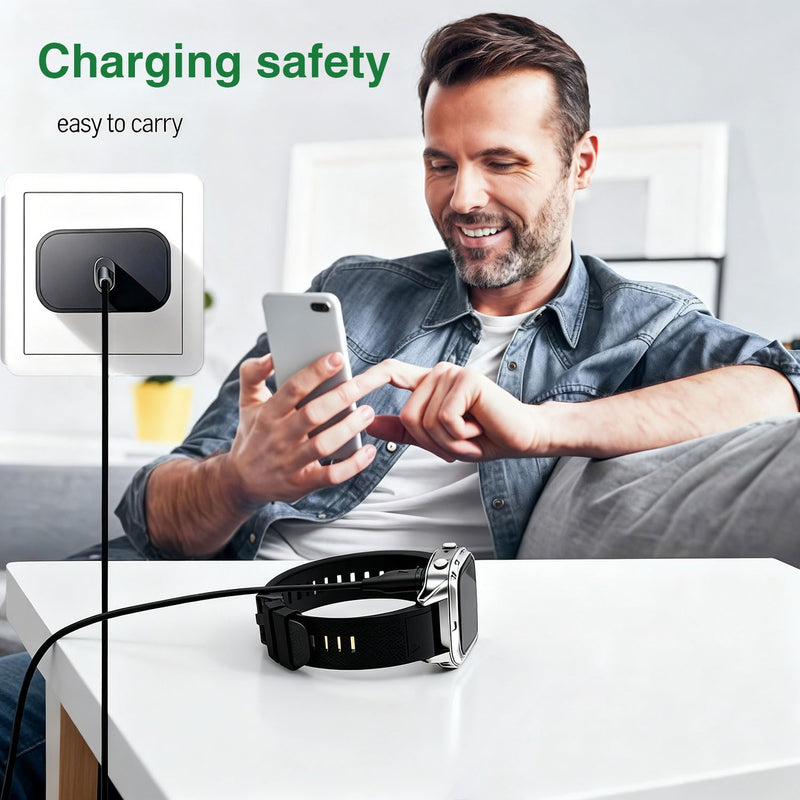 Charger for Garmin Watch with Charger Cable - Watch Charging Cord for Vívoactive 6/5/4S/3, Forerunner 55/255/970/570/965/265/165/745/935/945/45S/245 Music, Fenix 8/7/6/5/4, Venu 4/3/2, Instinct 3/2/2S 3.3ft 1