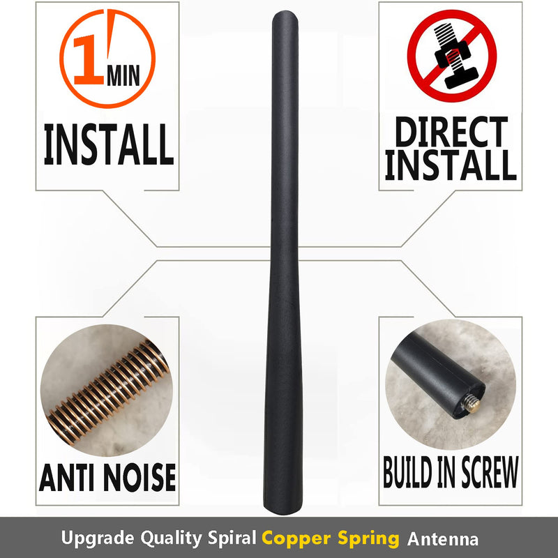 [AUSTRALIA] - Rubber Antenna for Nissan Juke (2011-2017), Nissan Juke Antenna - 7 Inch Car Wash Proof, Internal Copper Coil Antenna Mast Replacement 