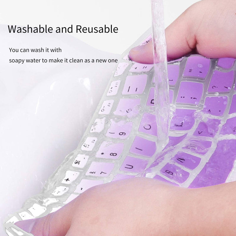 CaseBuy Keyboard Cover for New Microsoft Surface Pro 7 12.3 inch 2020+ / Surface Pro 6 2018 / Surface Pro 5 2017 / Surface Pro 4, Surface Pro Accessories, Ombre Purple