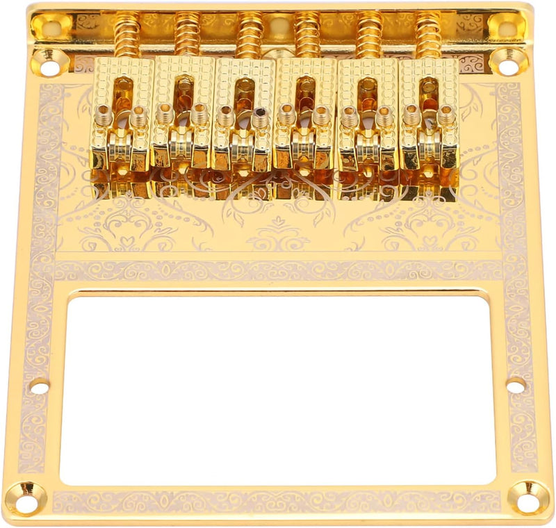 Unxuey Electric guitar bridge Plate golden for TL Telecaster Guitar Humbuckers, The Pickup with balls