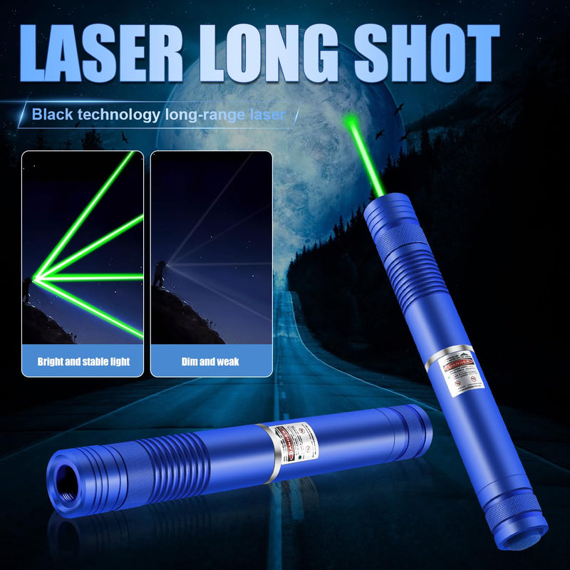 Green Laser Pointer, Long Range 20000 Feet Green Laser Pointer High Power with Star Cap for Night Astronomy Outdoor Camping Hunting