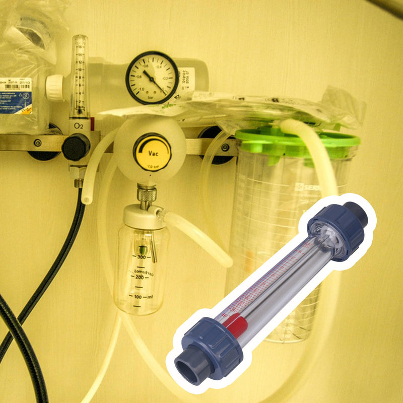 Cnbtr Plastic Water Schwebekörper Flow Sensor Liquid Flow Meter DN15 Tube, multicolour