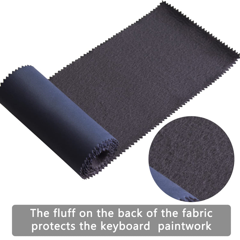 Piano Keyboard Anti-Dust Cover High Technology Fabric Key Cover Cloth Fit For Upright Piano, Electric Piano & Grand piano (Dark blue) (Dark blue) Dark blue