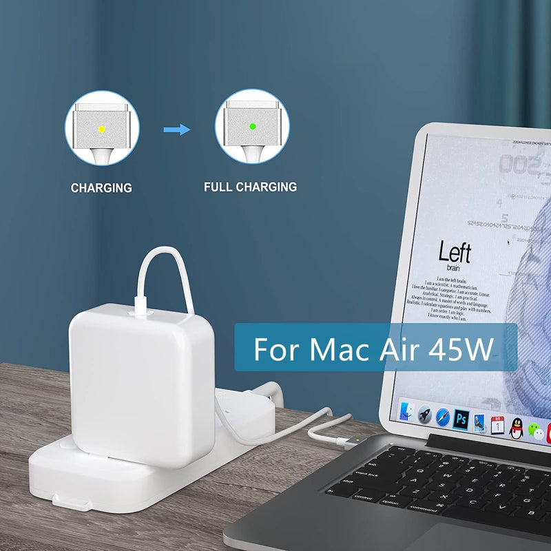 Mac Book air Charger,Replacement for Mac Book Air AC 45W Power T-Tip Shape Connector Power Adapter,Charger for Mac Book Air 11 inch and 13 inch（Applicable to 2012-2017）