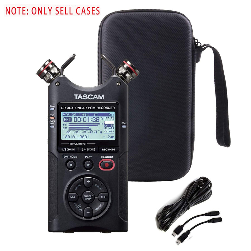 JINMEI Hard Case Replacement for Tascam DR-40X Four-Track Digital Audio Recorder Carry Case. (small) small