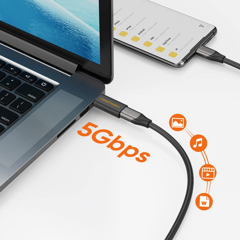 Bundle – 2 Items: USB C Female to USB Male 5Gbps Adapter + 8K HDMI USB C Hub