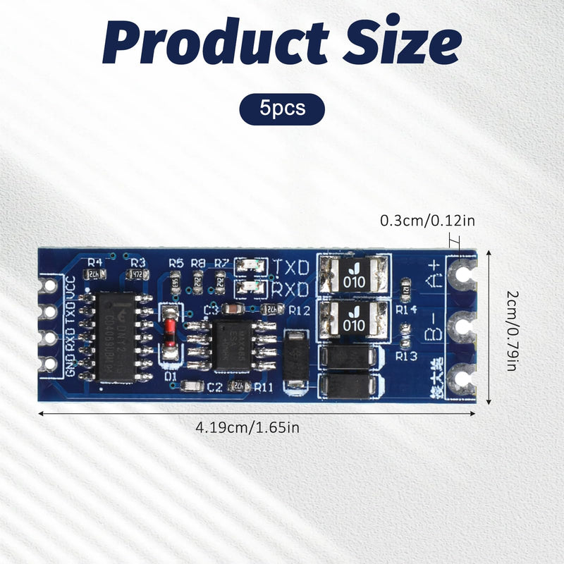 5pcs UART to RS485 Converter RS485 to TTL | TTL to RS485 Module 485 to Serial UART Level Conversion, Automatic Flow Control