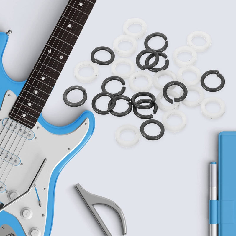 Guitar Tuner Spacer 24pcs Tuning Peg Tuner Washer Metal Tuner Spacer Accessory Plastic Tuner Gasket