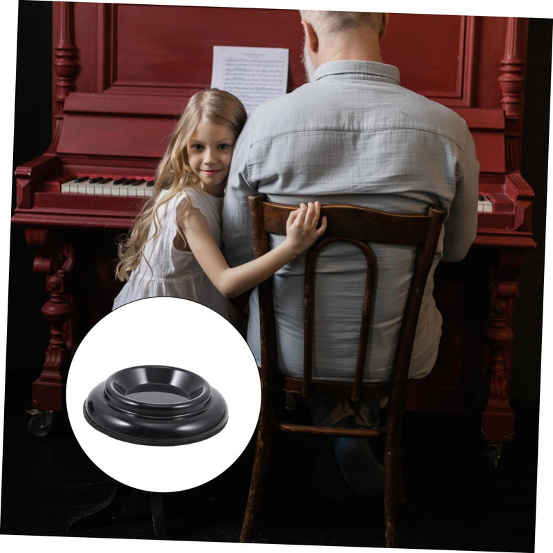 4pcs Piano Mat Piano Coaster Furniture Table Feet Caps Piano Caster Mat Piano Foot Leg Mat Piano Caster Pads Round Place Mats Piano Feet Pads Anti-Noise Abs Sound Insulation Mat