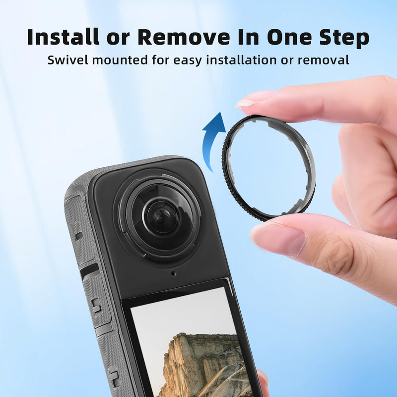 [AUSTRALIA] - X4 Premium Lens Guard for Insta360 X4, High Transparency Tempered Glass Lens Protector for Insta 360 X4 Camera Anti-scratch Accessories 