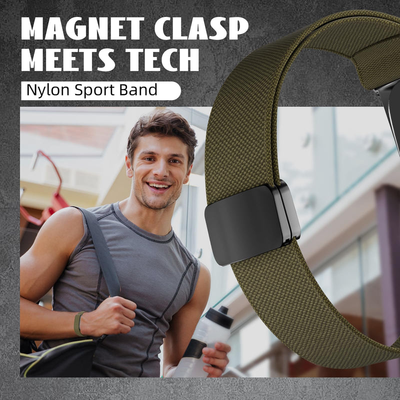 Magnetic Nylon Strap Bicep Bands Compatible with Google Fitbit Air Active