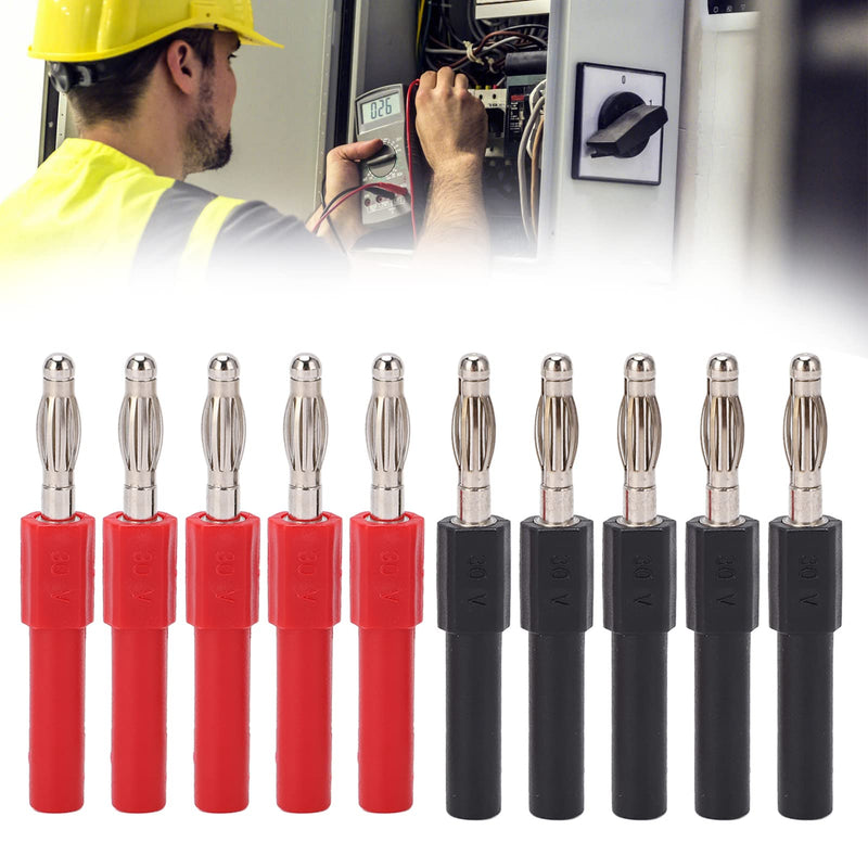 5Set J.20012 Banana Plug Plug, 4mm Male to 2mm Female Multimeter Banana Plug Adapter for Multimeter Test Leads, Probes