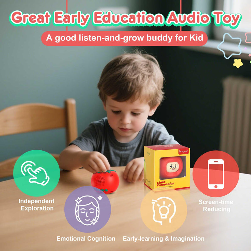 [AUSTRALIA] - Kids Music Player with Face-Changing, Musical Toys for Toddlers 1-3-6，Educational Toys,Preloaded 200+ Stories/Rhymes, Screen-Free Audio Player, Travel Bluetooth Speaker, Gift for Boys Girls-Yellow Yellow 