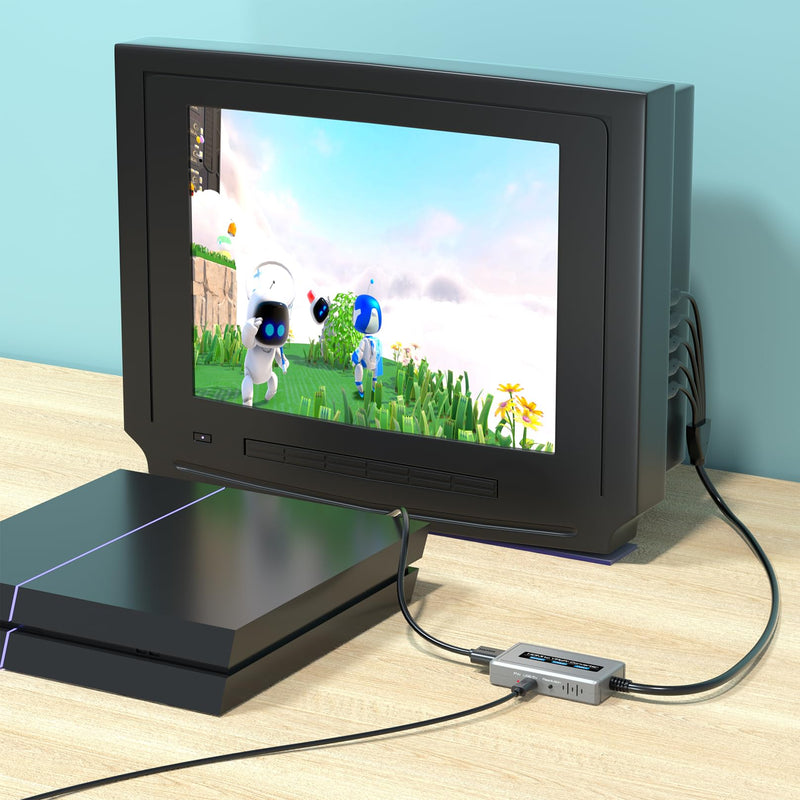 HDMI to Component Converter with Scaler Function, 1080P HDMI to YPbPr Converter Supports 1080i HD Input Grey