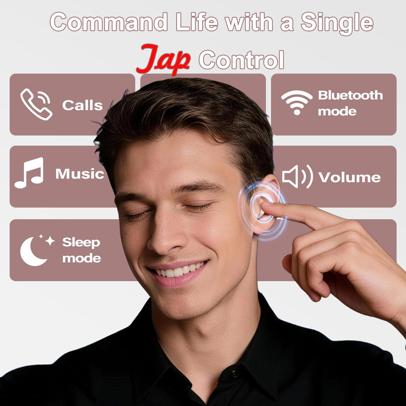 Sleep Earbuds Bluetooth 6.0 in Ear, Sleep Headphones with Sleep Monitor APP, 2026 New Mini Sleep Ear Buds with Small Earplugs for Side Sleepers, 48H Playtime Sleep Earphones with Sleep Mode Rose Rose Gold