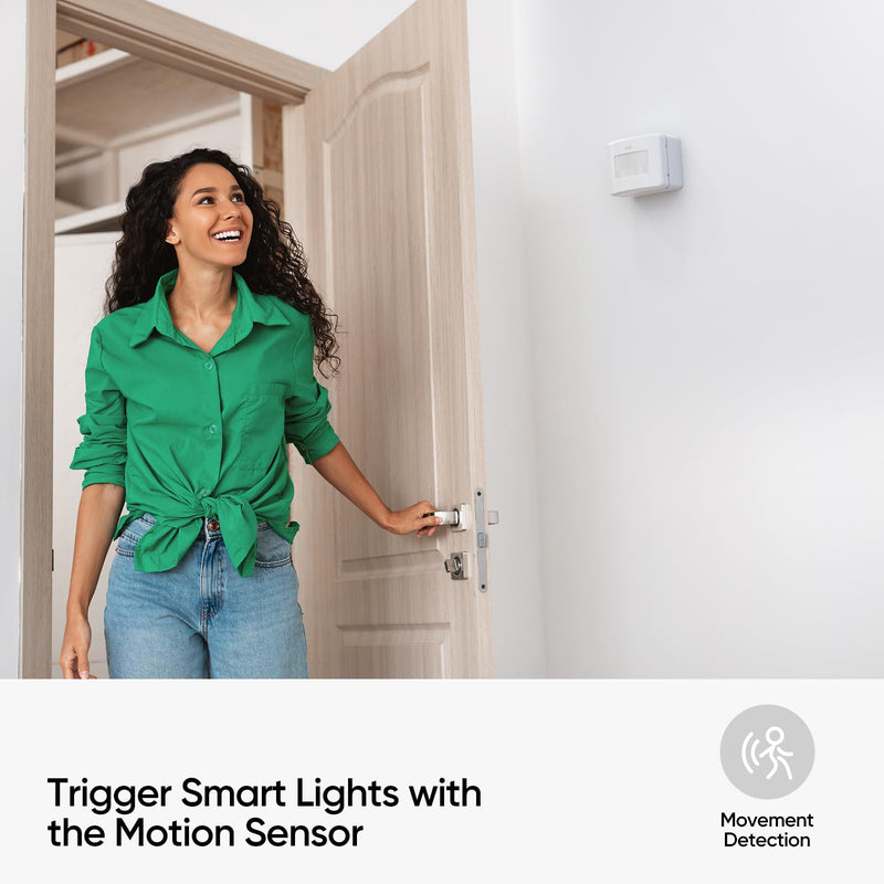 [AUSTRALIA] - Smart Motion Sensor, Wireless Hygrometer, Thermometer, Works with Apple HomeKit, Smart Home Automation, PIR Motion Detector-Thread ((iOS 17.4 and Above is Required) white 