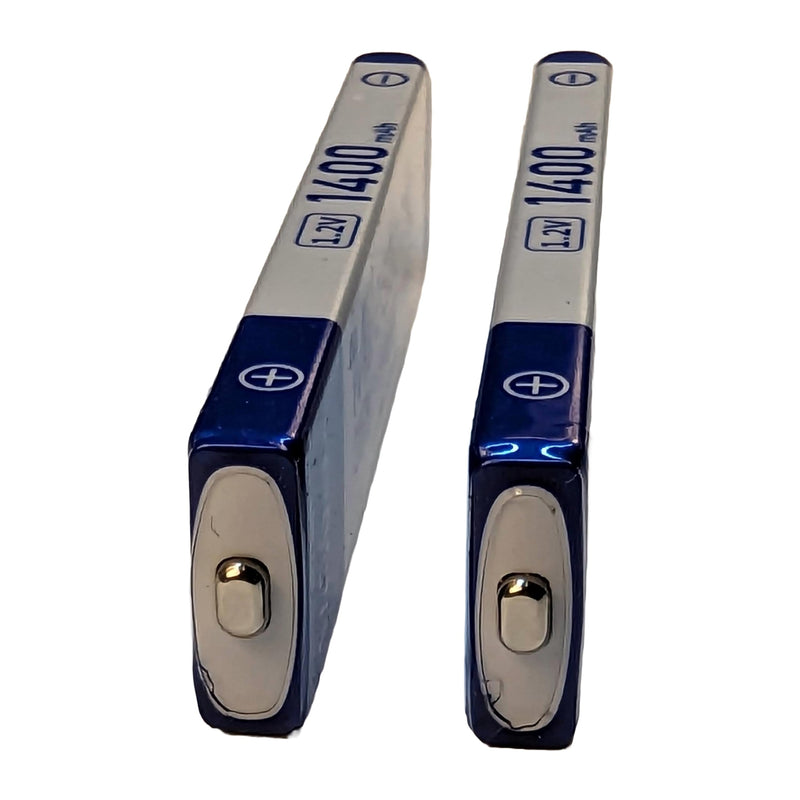 2-Pcs Gumstick Battery for Panasonic Sony JVC Sharp Aiwa Portable Minidisc CD Player 2