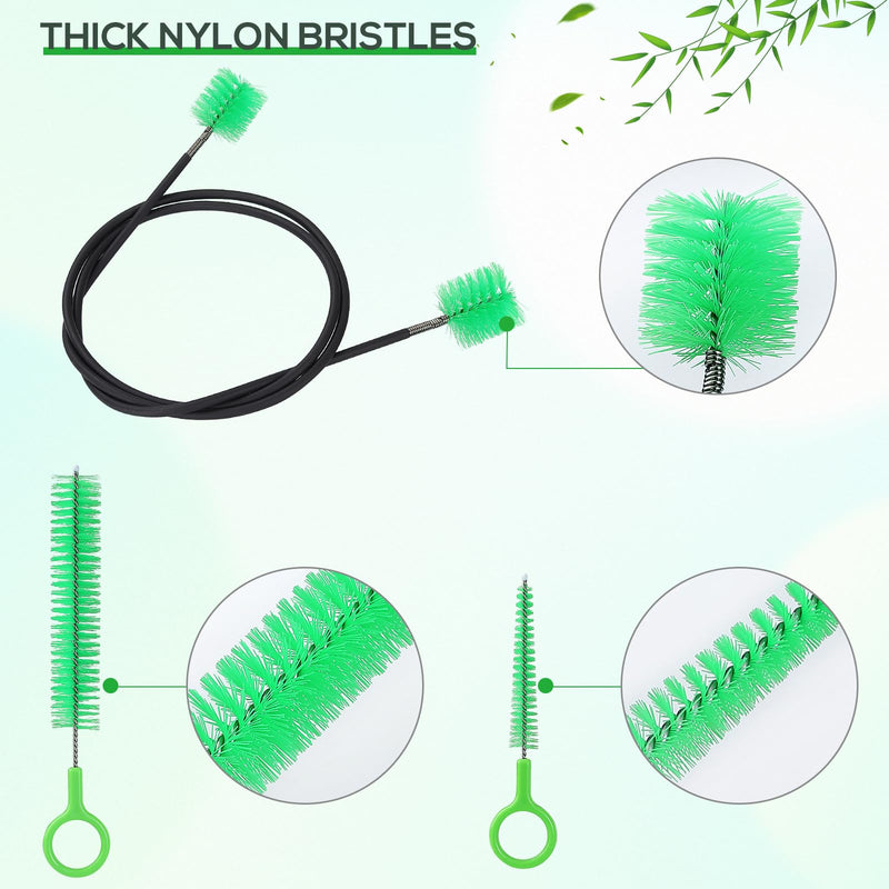 Musical Instrument Care 4 Pieces trumpet cleaning Snake Brush care kit, Brass Mouthpiece & Cup Brush for Trumpet, Trombone Brush,Mouthpiece Brush Valve Brush Flexible Brush