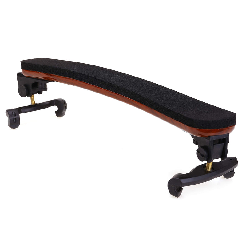 NANYI Violin Shoulder Rest for 4/4 and 3/4 with Collapsible and Height Adjustable Feet, Imitation wood grain. brown