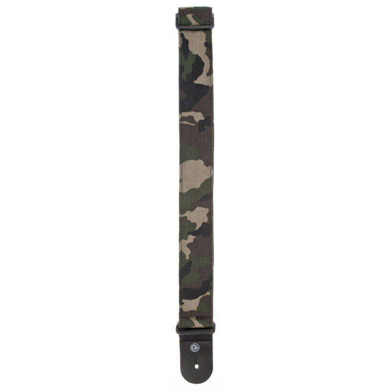 D'Addario Guitar Strap, Camouflage, Leather, Adjustable from 35' to 59.5', One Size, 50G04
