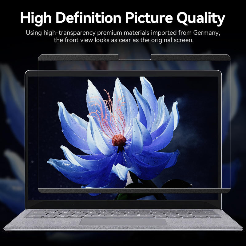 Magnetic Privacy Filter Compatible with 13.5 Inch Surface Laptop 5/4/3/2/1, Removable Anti-Glare Blue Light Laptop Privacy Screen Black Security Private Magnetic privacy screen for surface